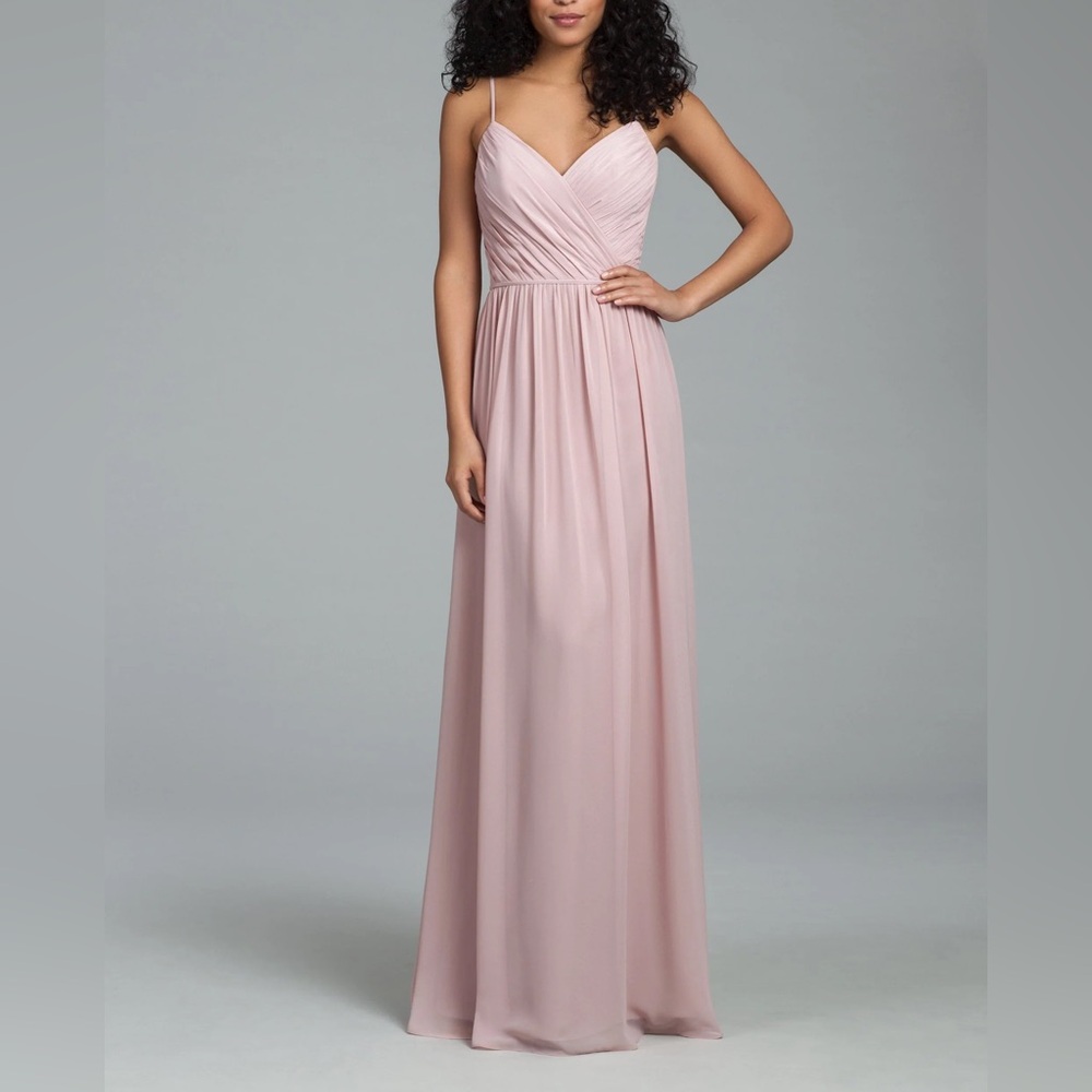 Hayley Paige Dusty Rose bridesmaid formal maxi prom homecoming dress